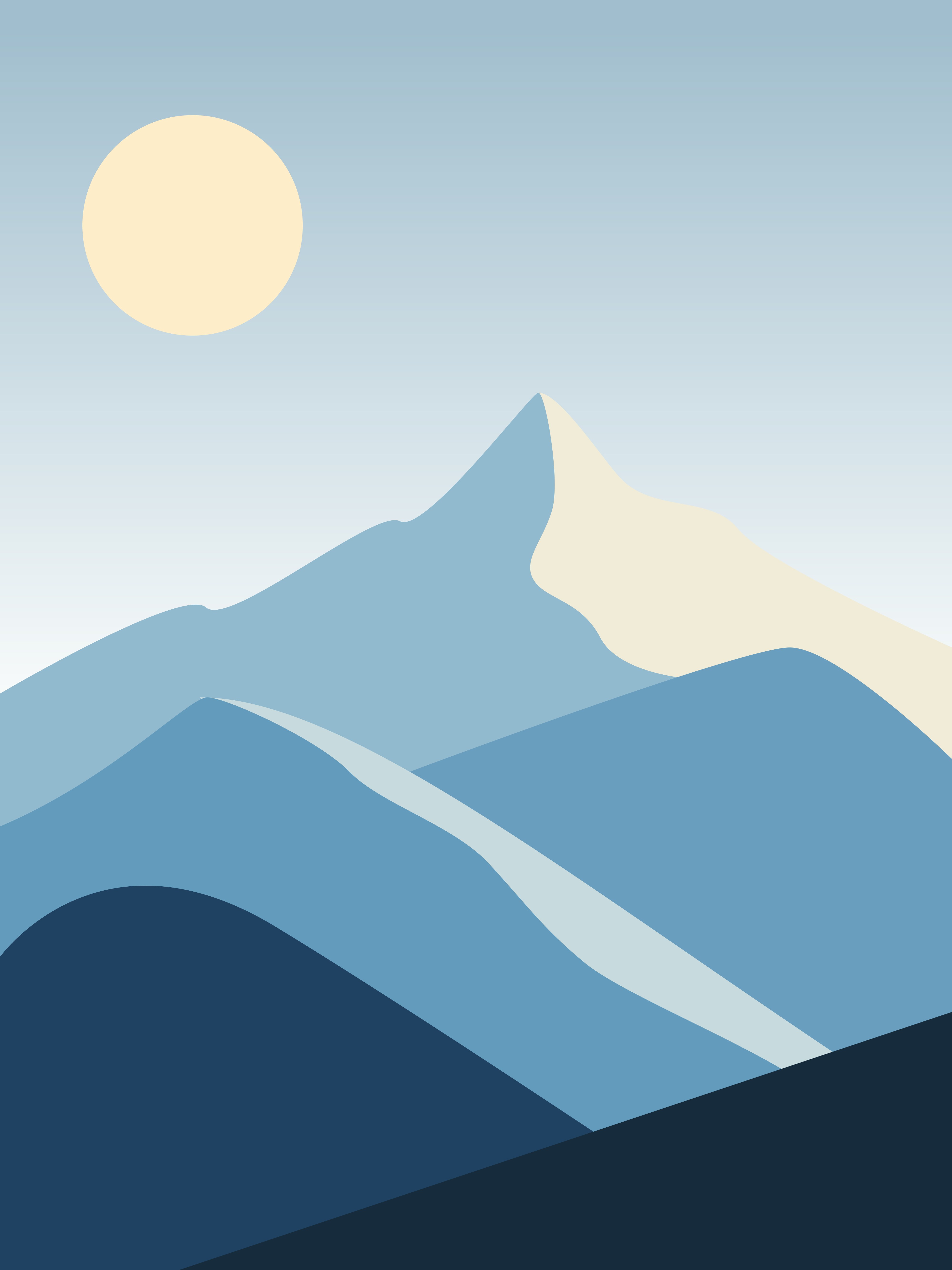 Abstract mountain illustration